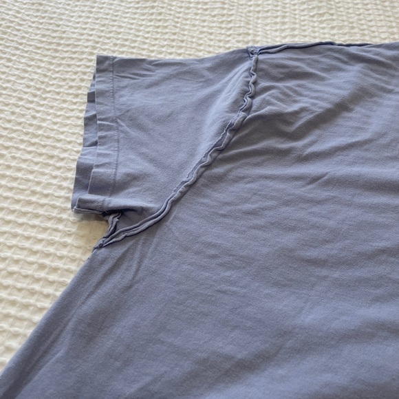 Raw edge Periwinkle shirt - Picture 4 of 5